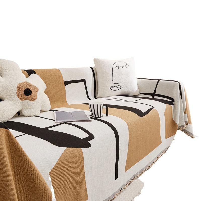 INS Style Chenille Sofa Cover Towel Non-Slip Sofa Cushion Four Seasons Universal Sofa Cover All-Inclusive Universal Sofa Blanket