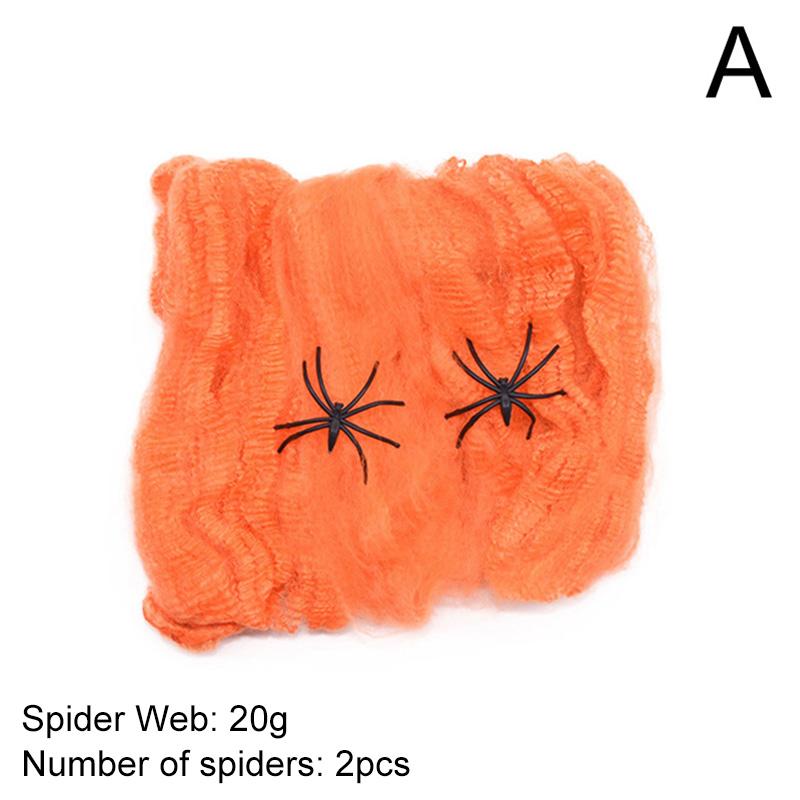 7Sizes Horror Decor Scary Party Halloween Cobweb House Decoration Spider Web White Stretchy