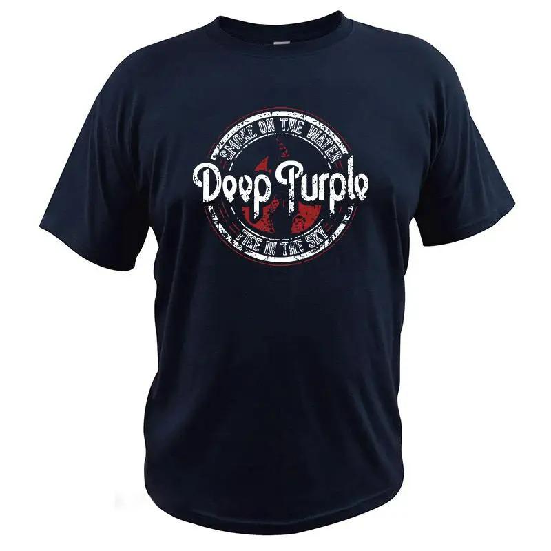 Футболка Deep Purple Альбом Machine Head Smoke Song On The Water Футболка Английская рок-группа 100% хлопок Базовая футболка Мужская футболка