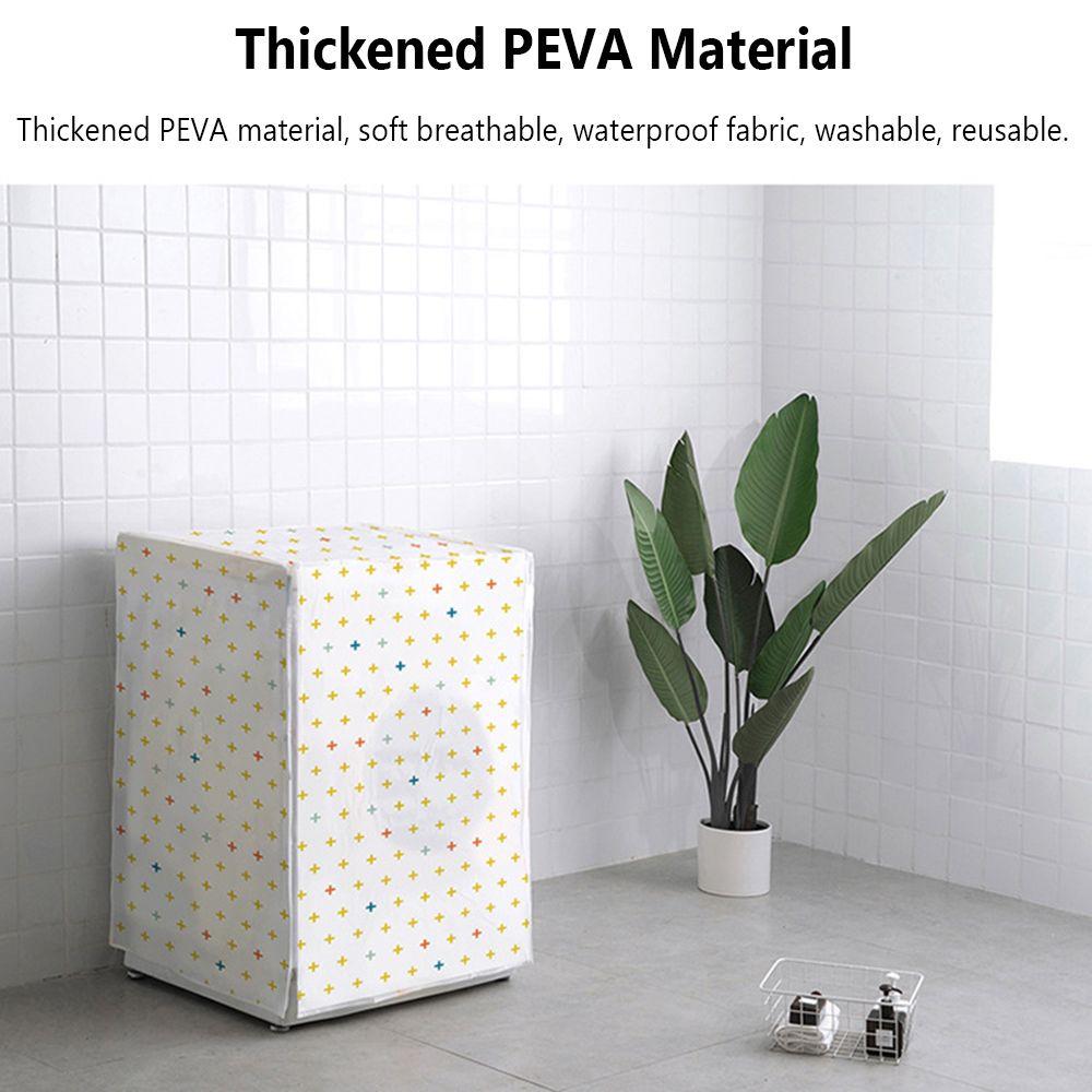 Cartoon Dustproof Waterproof Protective Jacket Sunscreen Washer Dryer Case Washing Machine Cover