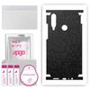 apgo Protective Skin Sticker for the Back+sides Compatible with Huawei Y6p, Full Wrap Film, Foil, Vinyl - Pattern Black Honeycomb
