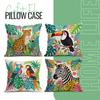 Toucans Leopards Zebras Pillowcase Printed Polyester 40/45/50Cm Throw Pillowcover Decorative Sofa Cushion Pillowslip Home Decor