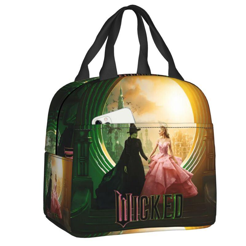 Custom W-Wickeds Magic Thermal Insulated Lunch Bags Women American Resuable Lunch Tote for Work School Travel Storage Food Box