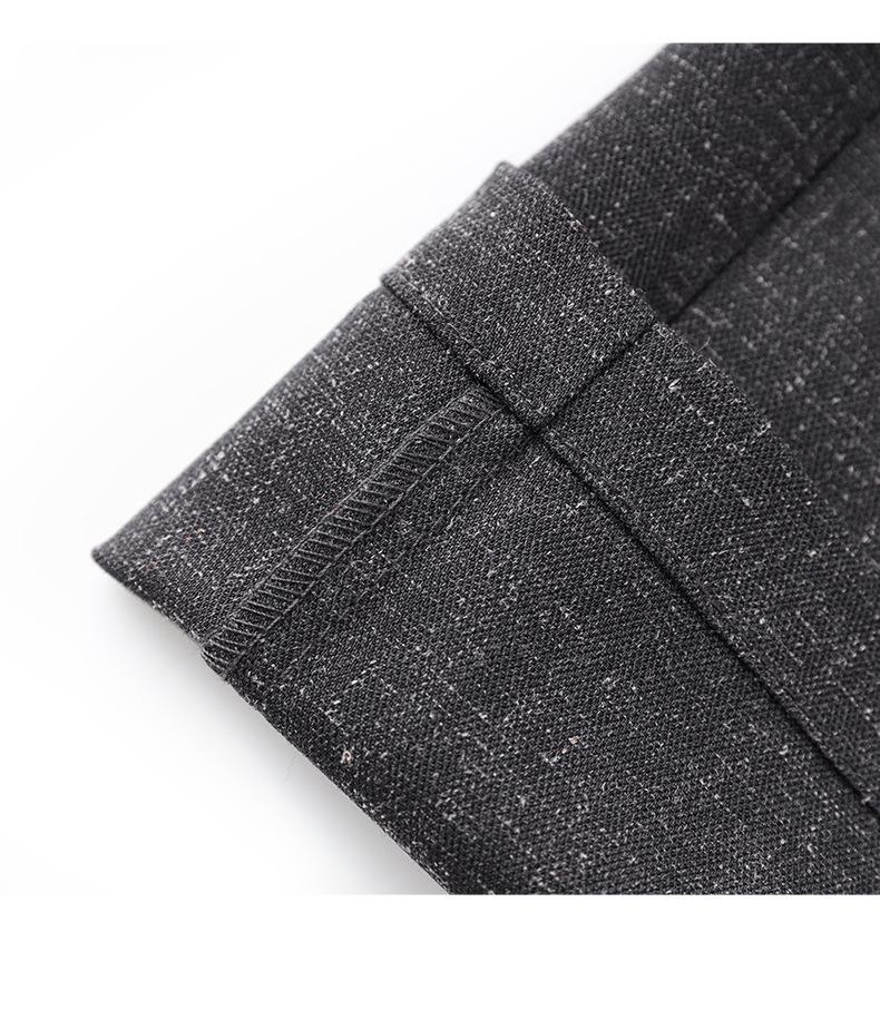 South Oil Модный льняной жилет на шнуровке и комплект брюк широкого кроя