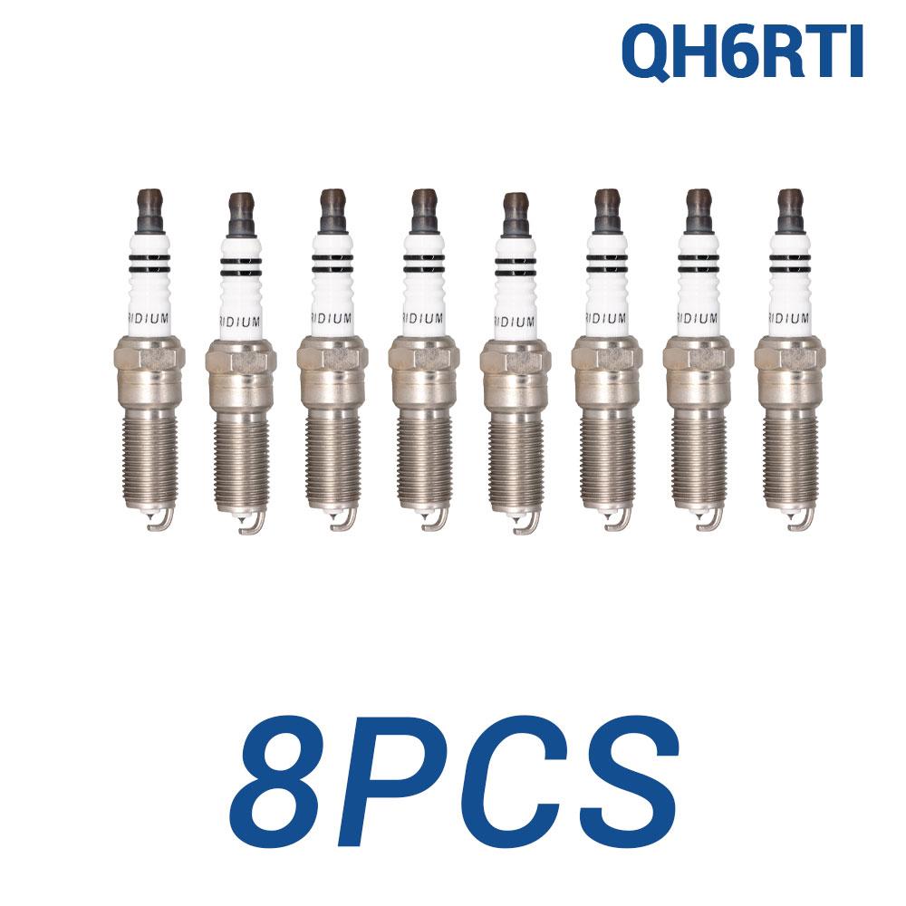 Iridium Spark Plugs TORCH QH6RTI Replace for Candles 96870 ILTR6H8G LR025605 VOLVO 30758130 FORD 1680032 9A6G-12405-BA CYFS12Y2