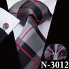 Hi-Tie Fashion Mens Wine-Red Paisley Necktie Hanky Cufflinks for Business Wedding