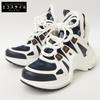 [Excellent Condition] Monogram LV Arclight Line Shoes 36 Navy / WhiteUsed