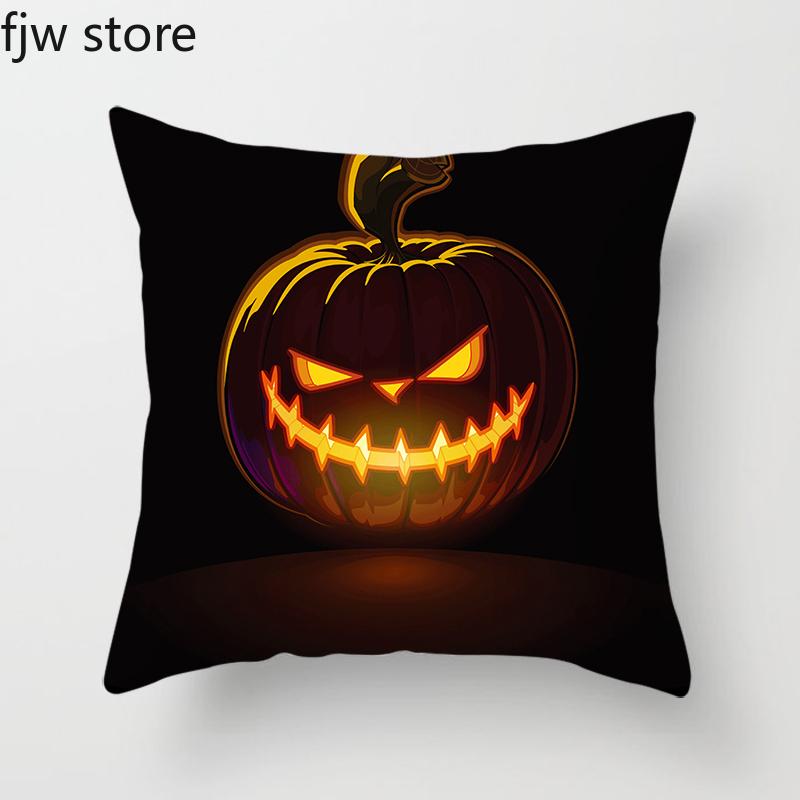 Halloween Decoration Pillowcase Jack-O-Lantern Ghost Face  Party  Sofa Cushion Cover Bedroom Home Decor