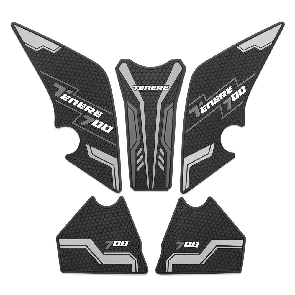Для YAMAHA TENERE 700 Rally T700 XTZ 700 T 700 2019-23 Мотоциклетные Нескользящие Боковые Наклейки на Топливный Бак Водонепроницаемая Накладка Резиновая Наклейка