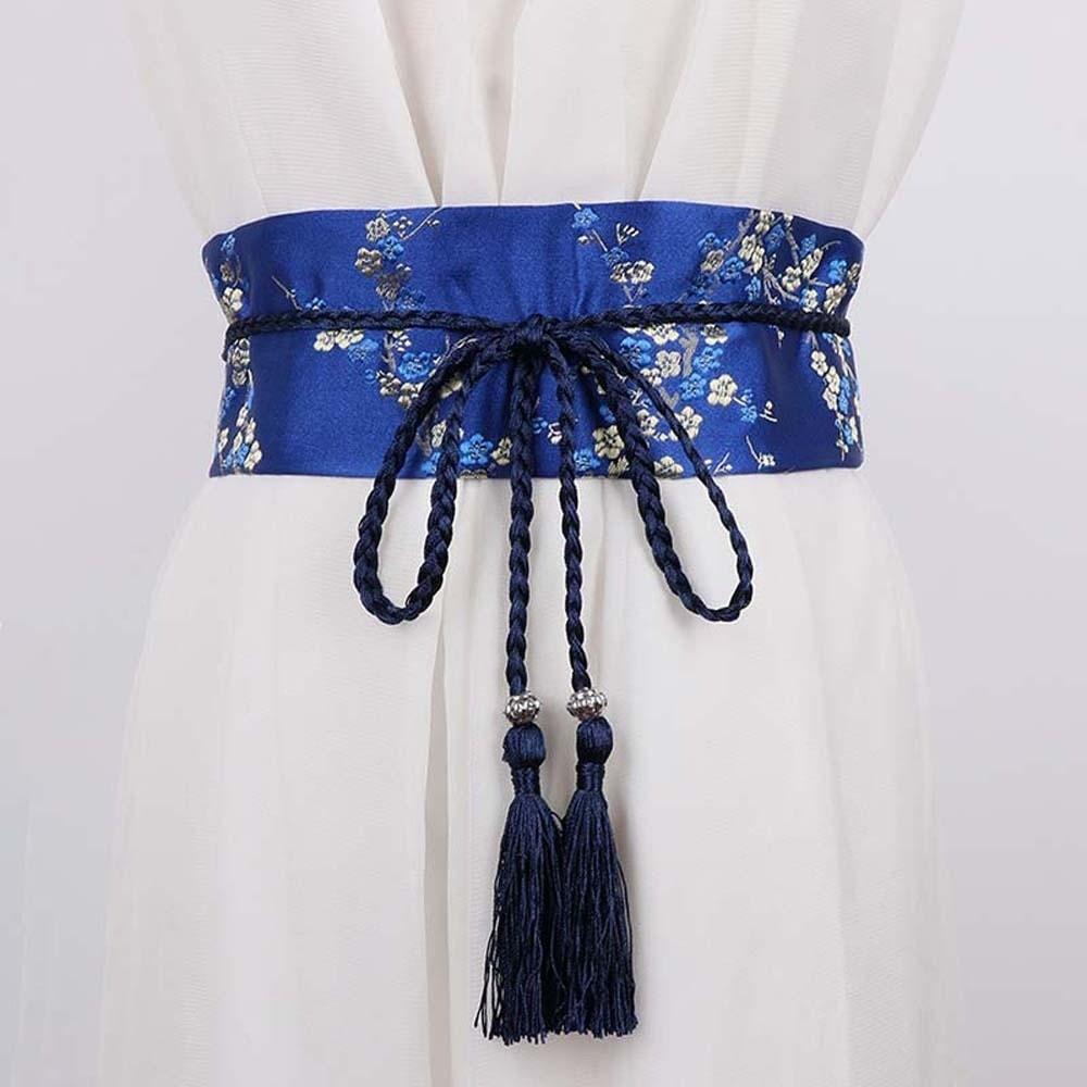 Embroidered Embroidery Corset Wide Style Ethnic Girdle Hanfu Waistband  Kimono Match
