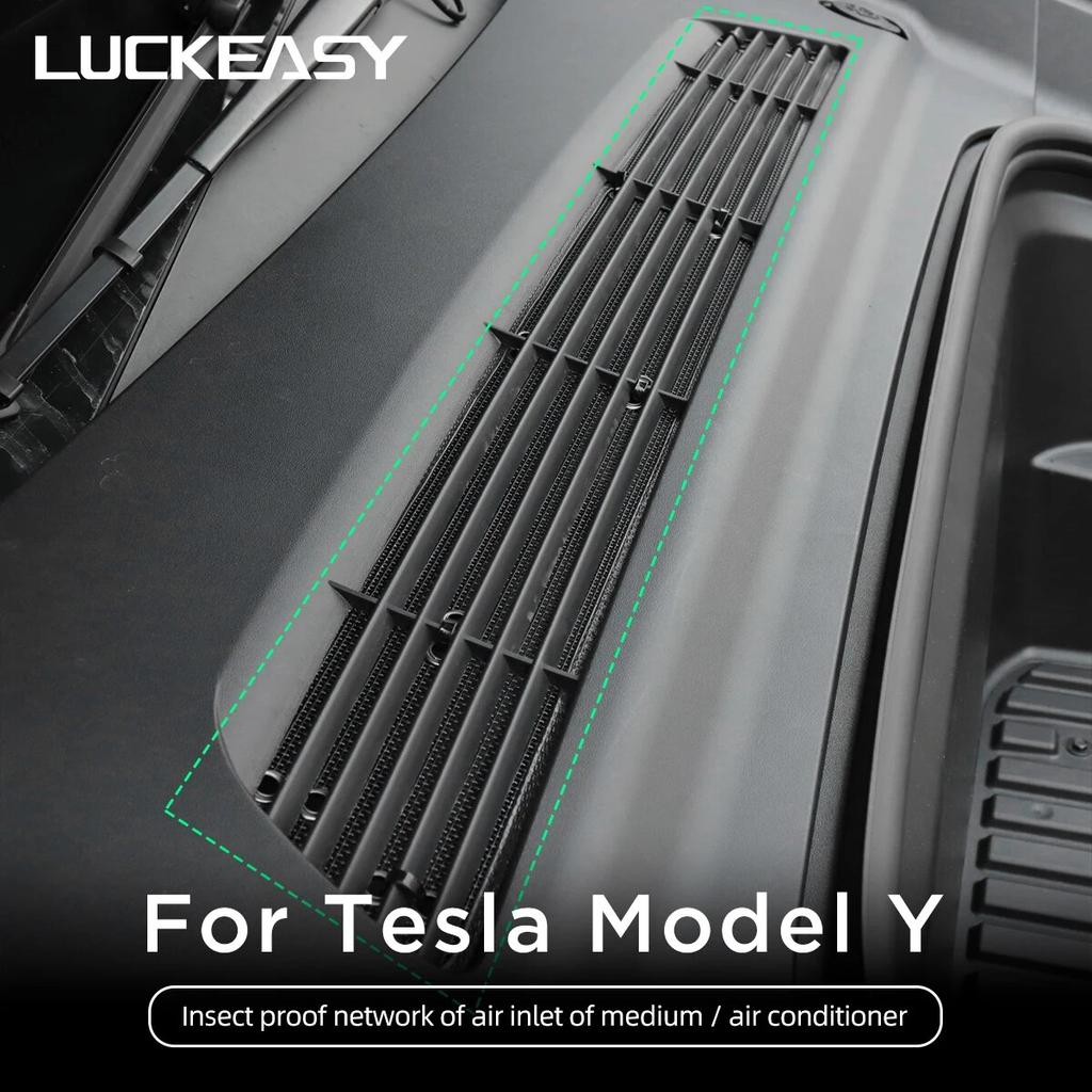 Для Tesla Model Y 2023 Кондиционер, воздухозаборник, экран от насекомых, передний бампер, воздухозаборник, фильтр, аксессуары, решетка бампера, вставка