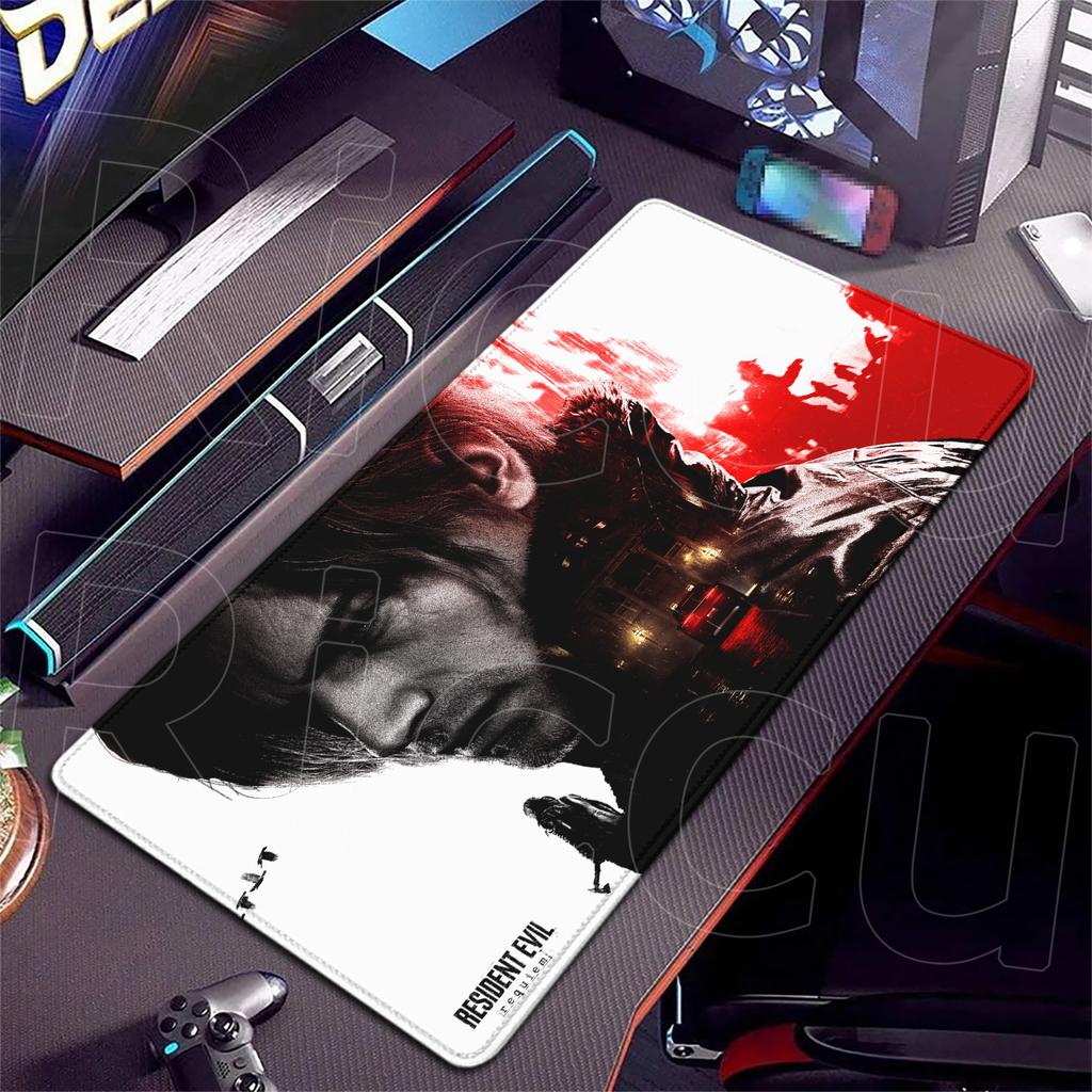 XXL HD Resident Evil Requiem Mouse Pad Rug Expand Desk Mat Large Non-slip Keyboard Ergonomic Office Rubber PC Accessories carpet