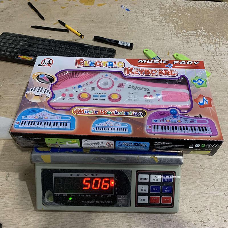 Детская электронная клавиатура на 37 клавиш с микрофоном - Музыкальный инструмент для раннего развития