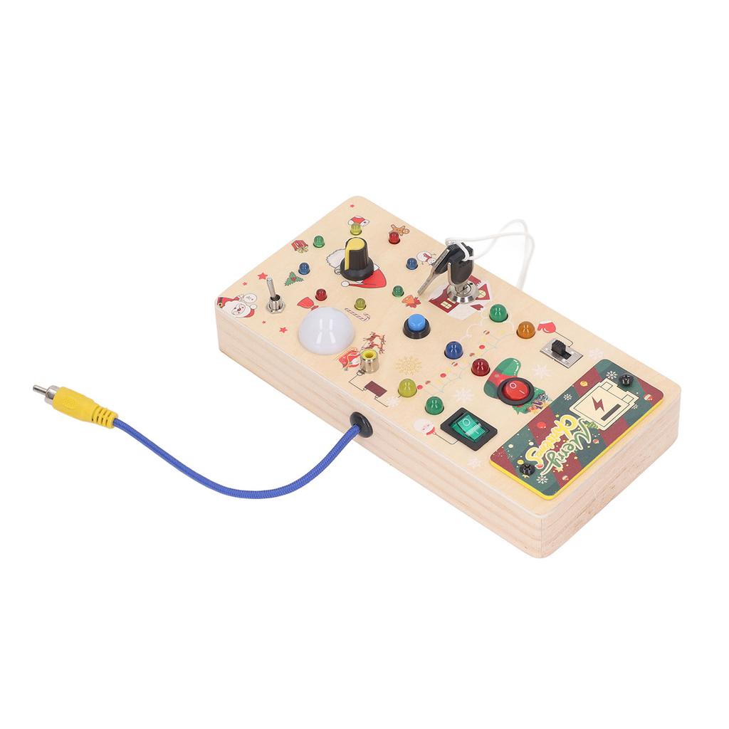 Игрушка-переключатель света, деревянная головоломка, раннее развитие мелкой моторики, светодиодная игрушка-переключатель света