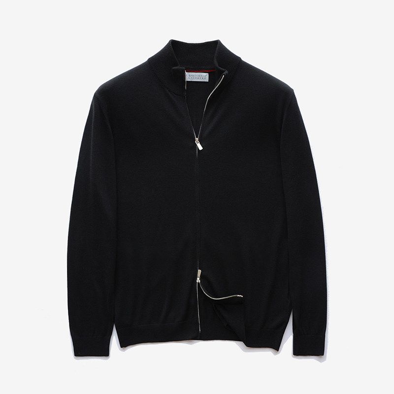 Mernu Half Turtleneck Cardigan Zipper Woolen Sweater Men's Winter 2024 New Arrival Knitting Outwear Export Men's Clothing Sweater