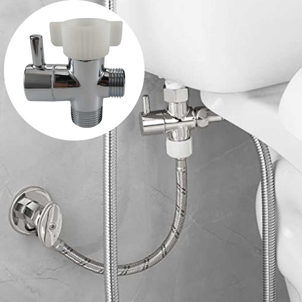 Solid Brass Construction Bidet T Adapter Toilet T Valve
