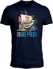 Футболка ONE PIECE Футболка Корабль Идущий Мери для взрослых ОРИГИНАЛ официальная СИНИЙ ФЛОТ