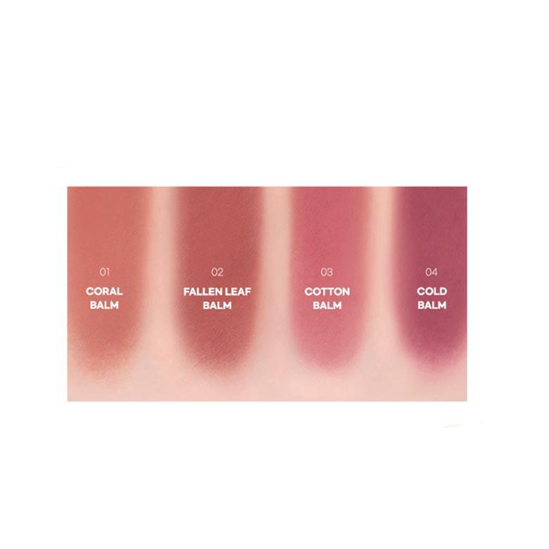 AOU Floofy Matte Balm 4,5г, Стойкий, Увлажняющий, Kbeauty, Корейская косметика, пробник