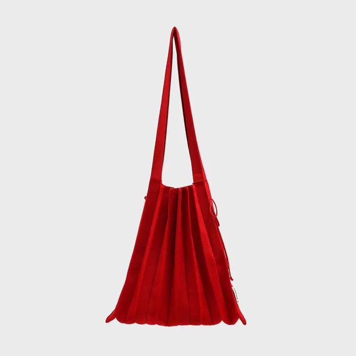 Счастливая плиссированная вязаная вещь M Barbados Red