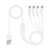 150cm 4 Port Micro USB to USB Splitter Charging Cable For Huawei Samsung Xiaomi Smartphone Tablet