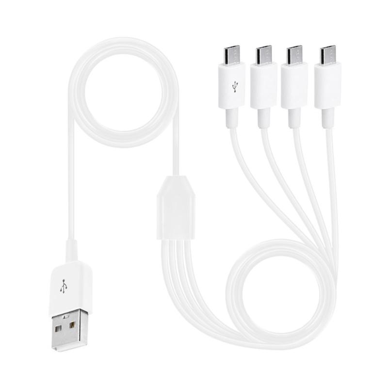 150cm 4 Port Micro USB to USB Splitter Charging Cable For Huawei Samsung Xiaomi Smartphone Tablet