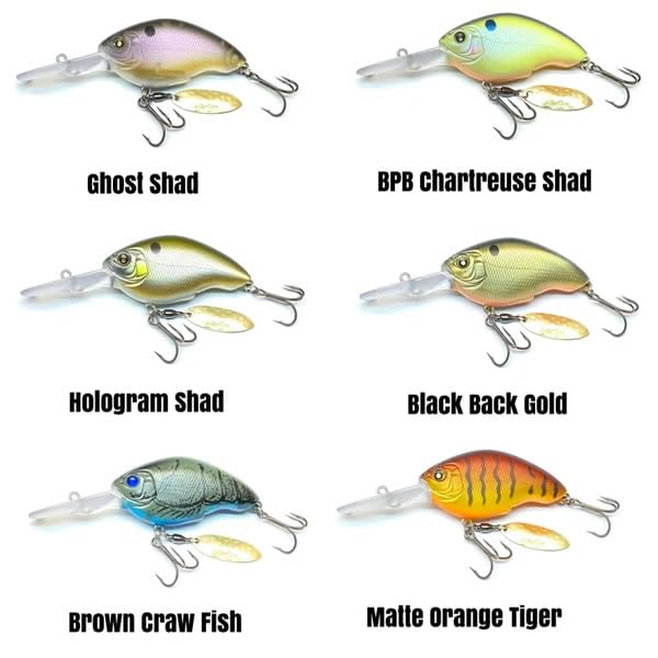 Nishine Lure Works Baby Chippawa DD Blade #1 Ghost Shad