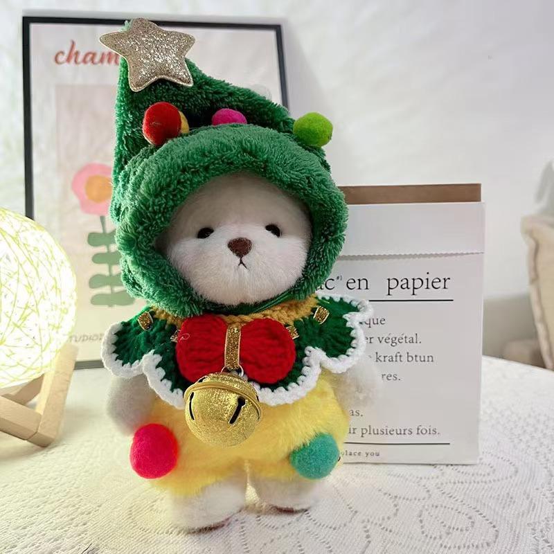 Customizable Cartoon Style Plush Toys Factory 20CM Stuffed Animals with Clothes Kids' Doll Accessories
