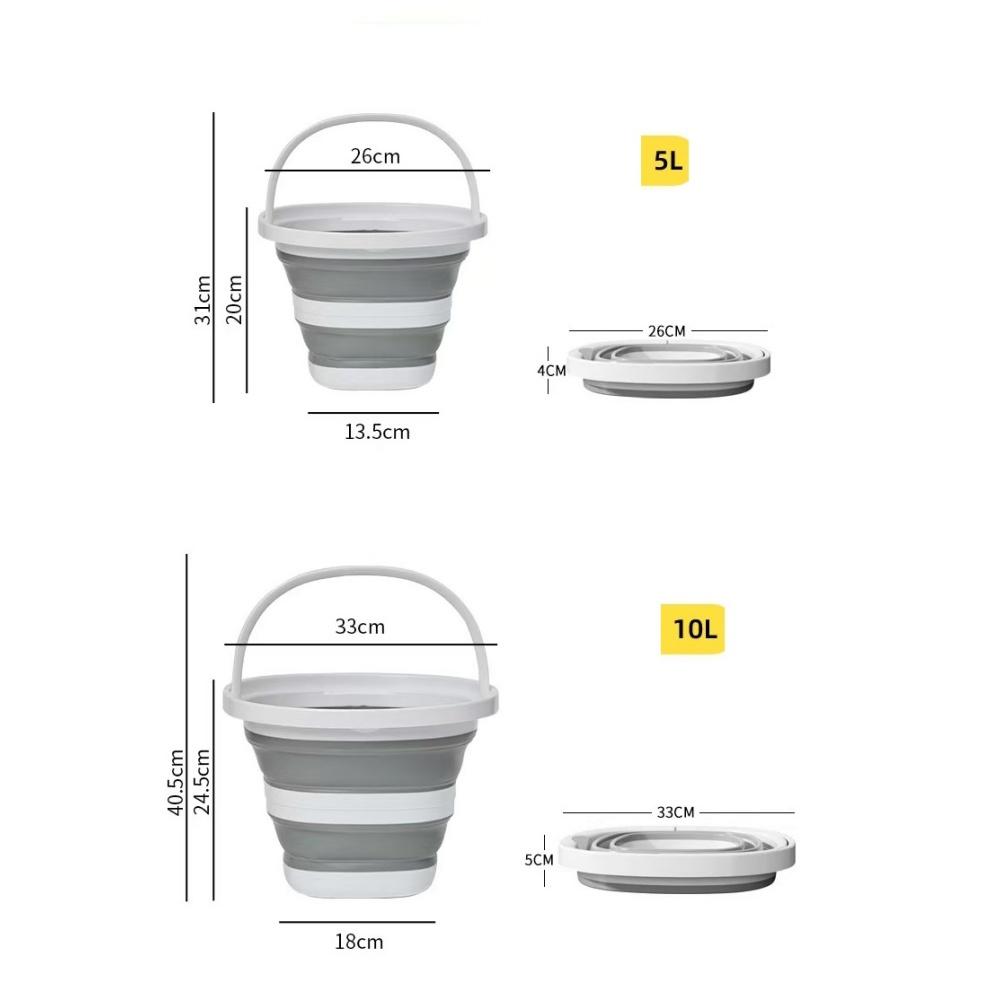 Convenient and Easy-to-store Foldable Bucket Cleaning Bucket with Handle, Foldable Design, Suitable for Home, Camping, RV, Clean