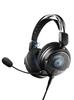 Audio Technica BK Gaming Stereo 4 Pole Mini ATH-GDL3 ATH-GDL3 Гарнитура/Открытого типа/ПК/PS4/PS5/Коммутатор/Xbox One/Съемный микрофон/Разъем 3,5 мм/