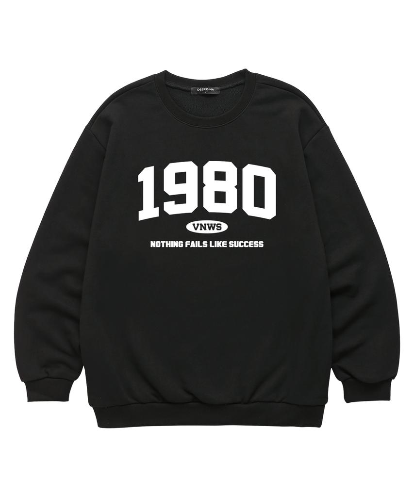 VANNWORKS 1980 Oversized Sweatshirt (Vls0042) Black/White