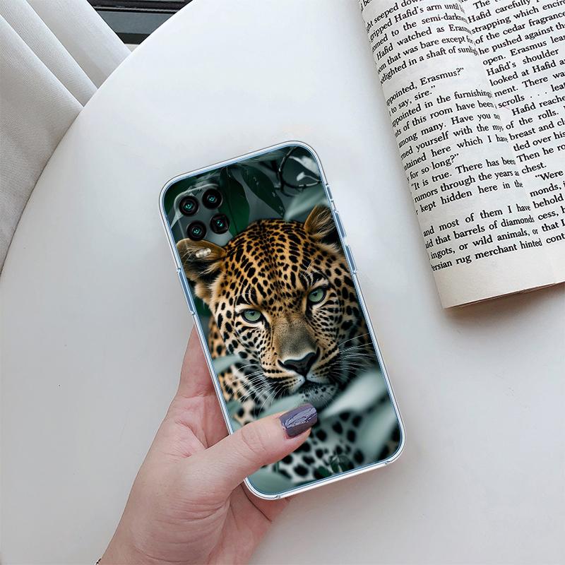 RA16 Прозрачный чехол-бампер Leopard для LG K22 K30 K40 K40S K41 K42 K50 K50S K51 K51S K52 K61 K62 K71 K92 Q60 Q61 V40 V50 V60
