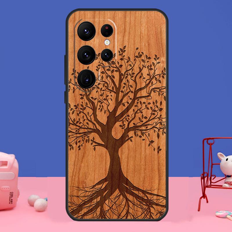 Дерево Цветок Бамбук Дерево Чехол Для Samsung Galaxy S24 S23 S22 S21 S20 FE Ultra Plus S8 S9 S10 Note 10 20 Ultra Чехол