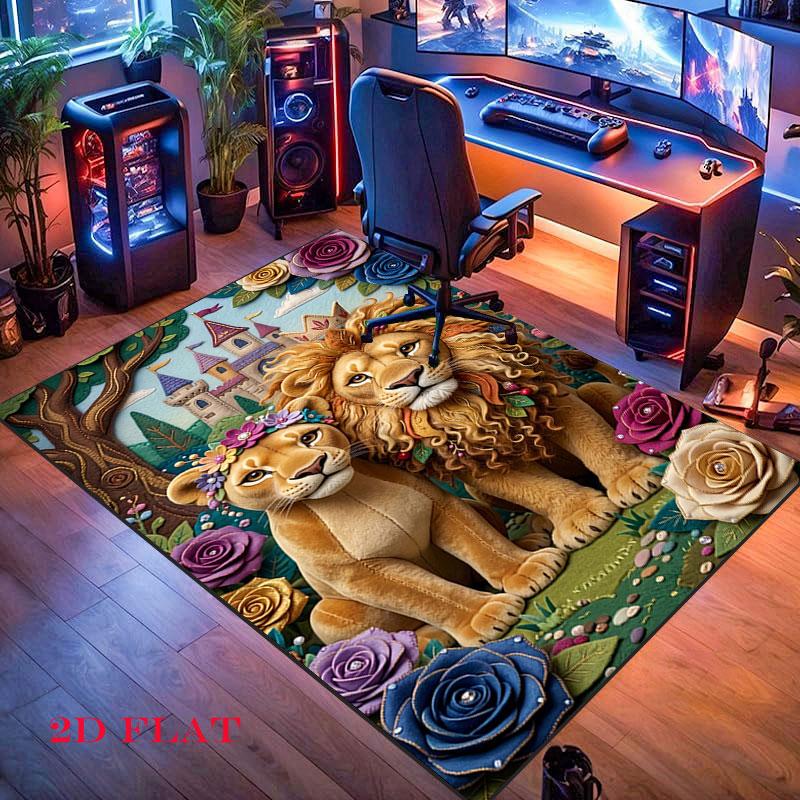 Blank Serenity Carpet Rug for Living Room Bedroom Home Sofa Decoration,Kids play Nonslip Floor Mat