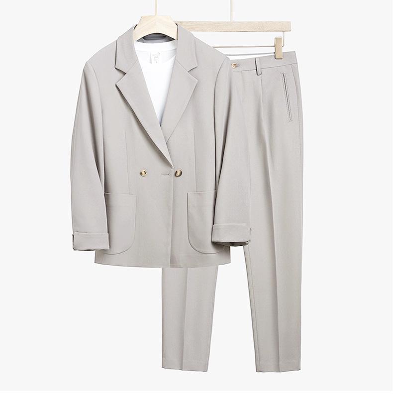 Мужской высококачественный свободный пиджак в корейском стиле — красивый, стильный, зрелый дизайн для весны и лета