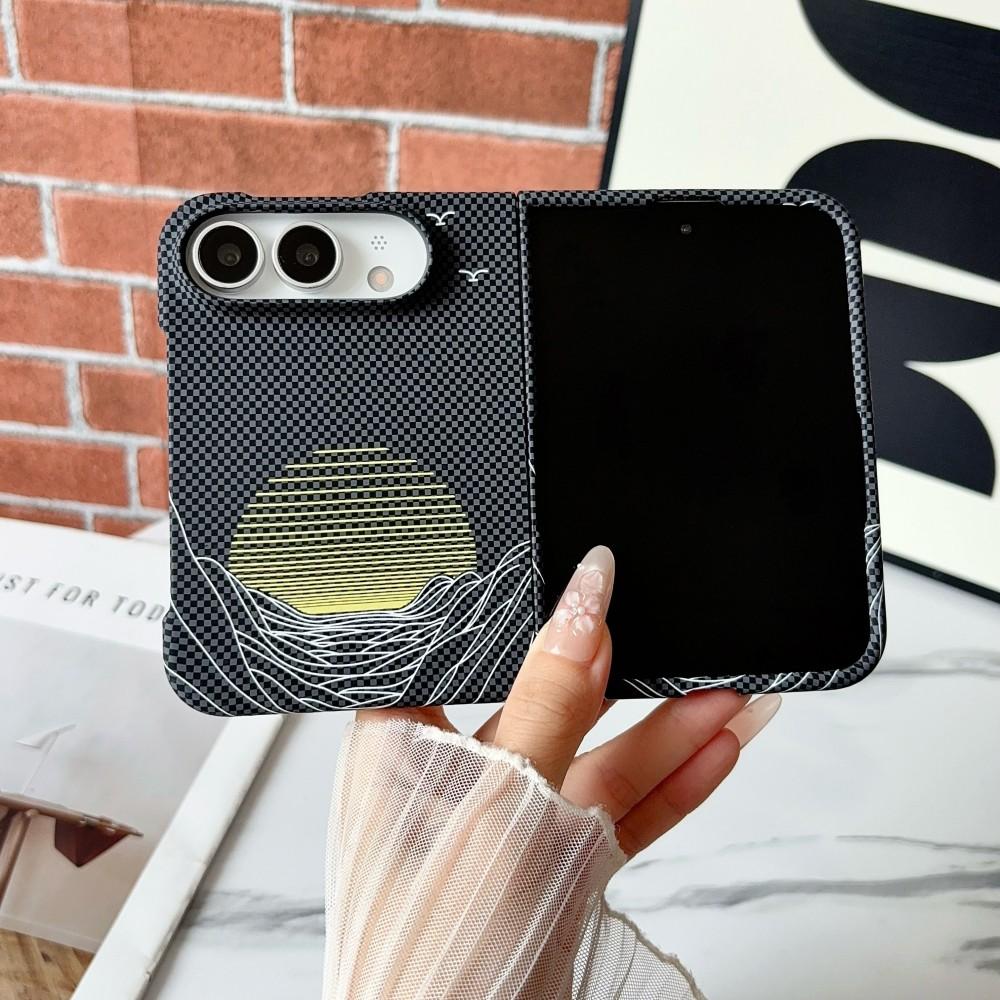 For Apple iphone Duo Case Hard PC carbon fibre Moon Slim Protective Back Cover Cases For iphone duo Phone Shell