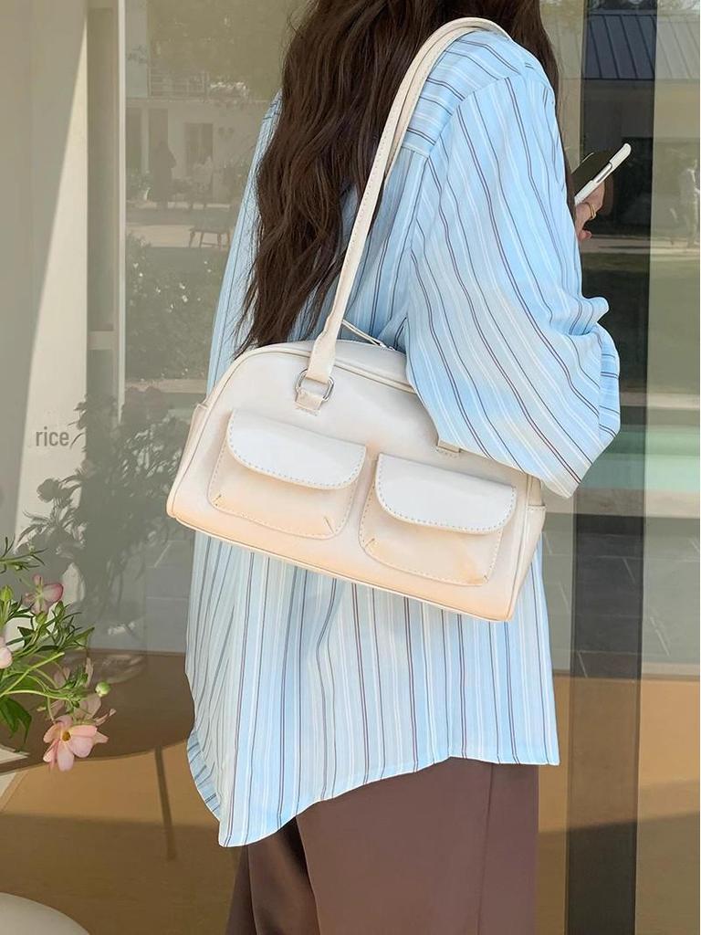 2025 Модная женская универсальная сумка - Лето и осень в корейском стиле Маленькая квадратная сумка через плечо