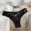 Patchwork Mesh Floral Bowknot Panties Ruffle Lace Flower Transparent Briefs Quick Drye   Lady