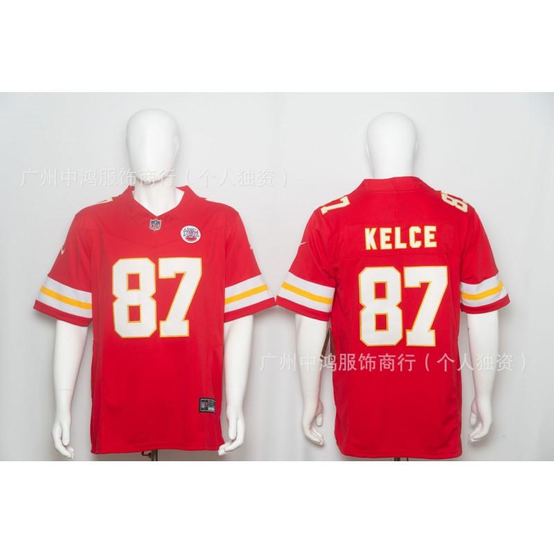 Mens NFL Kansas City Chiefs 3rd Gen Rugby Jersey - 15 87 5 9 Embroidered Football