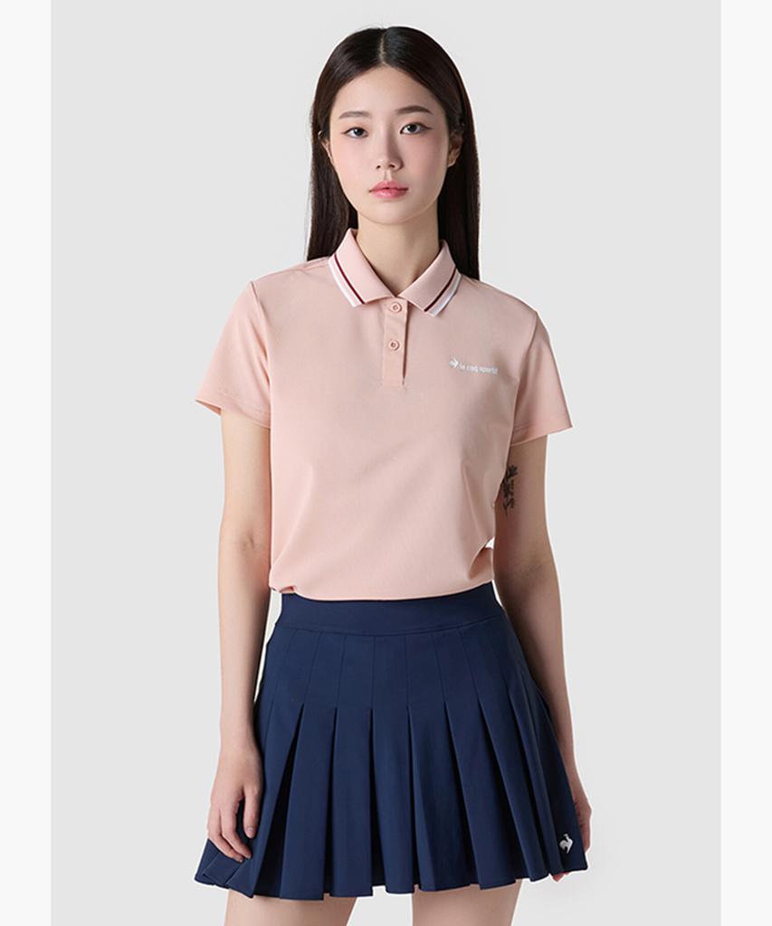 Поло LECOQ Unicorn Tricot Pique Regular Fit - Розовый (Qq223Tts52)