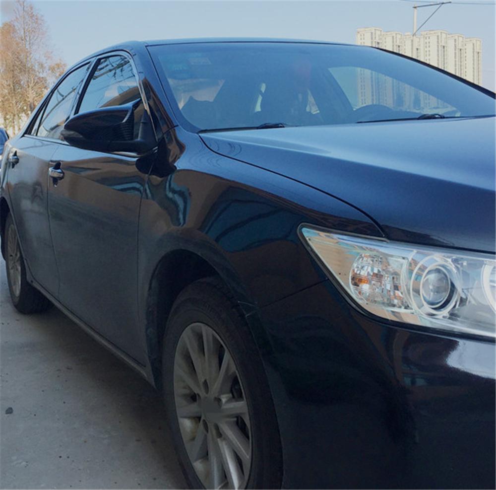 For 2012-2017 Toyota Camry Rear Side View Mirror Cover Trim Carbon Fiber Look 2x