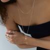Mimesi Tear Drop Necklace (flat Chain)