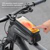 Сумка для телефона с сенсорным экраном West Biking 7,0 дюйма, светоотражающая сумка для верхней трубы велосипеда, водоотталкивающая сумка для передней рамы из прочного материала Eva
