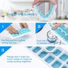Silicone Ice Cube Tray with Lid 14 Cubes Easy Release Stackable Ice Mold for Cocktails Coffee Juice Whiskey Ice Drink Maker