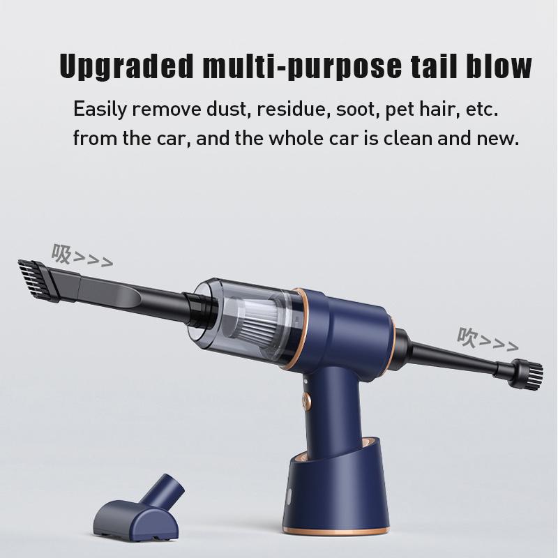 80000Pa 2 в 1 автомобильный пылесос с беспроводной зарядкой, пылесос со сжатым воздухом, ручной мощный воздуходувка, пылесос для домашнего офиса