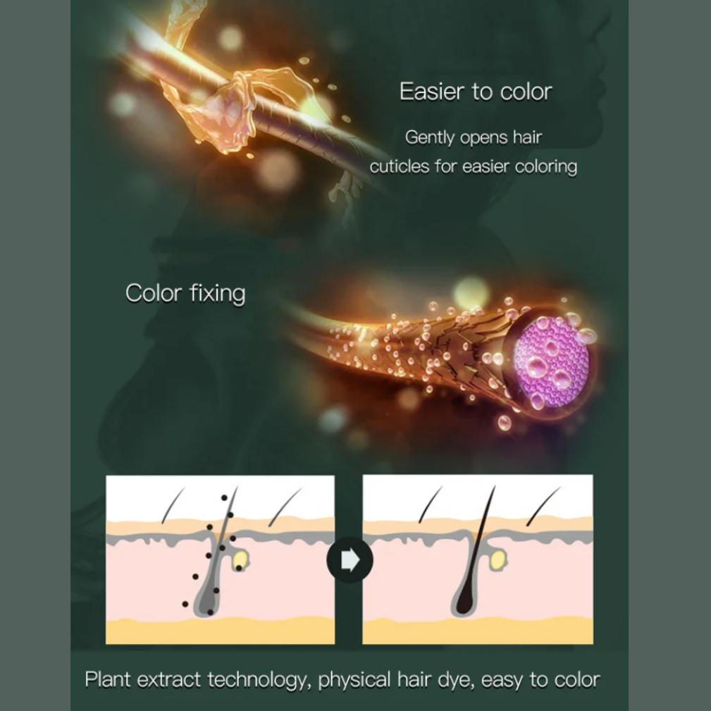 80 мл фруктовая эссенция для окрашивания волос, расческа для волос, кремовый цвет, черный, коричневый для женщин, бабушка, дедушка