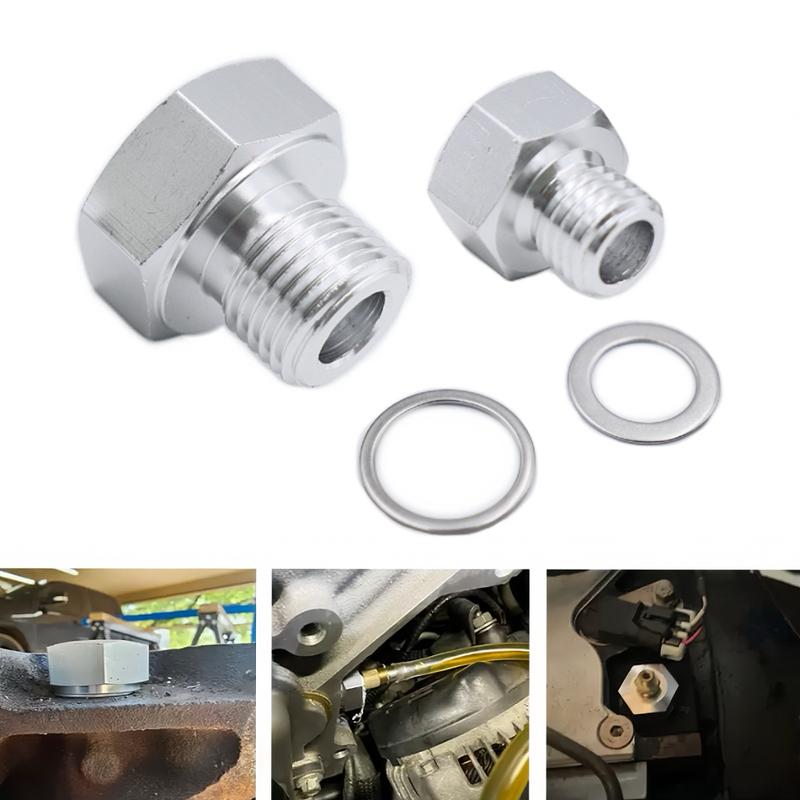 For LS1 4.8 5.3 6.0 Swap M12 M16 Oil Pressure Coolant Temp Gauge Fitting Adapter