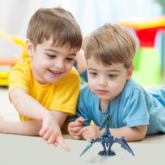 3D Printed Pterosaur Dino Skeleton with Articulated Joints Dinosaur Fidget Toy for Stress Relief Home Office Decor Executive Desk Toy