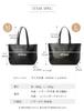 Genuine Tote Bag Waterproof Leather Genuine Leather A4 Size with Zipper Business Commuting Gift [G Leather] Men's (Black, M)