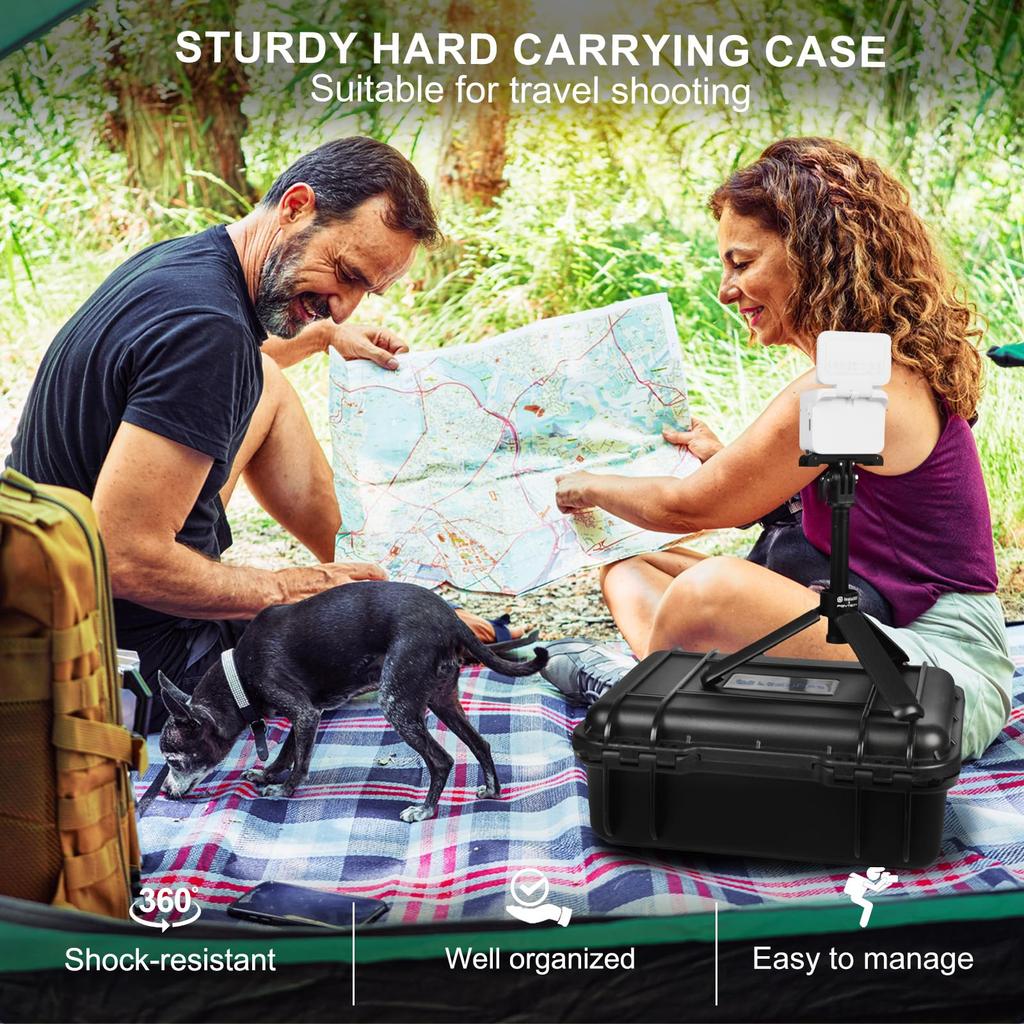 Водонепроницаемый жесткий чехол Lekufee, совместимый с камерой Insta360 GO 3S Insta360 GO 3 Vlogging Camera и аксессуарами / (Только случай)