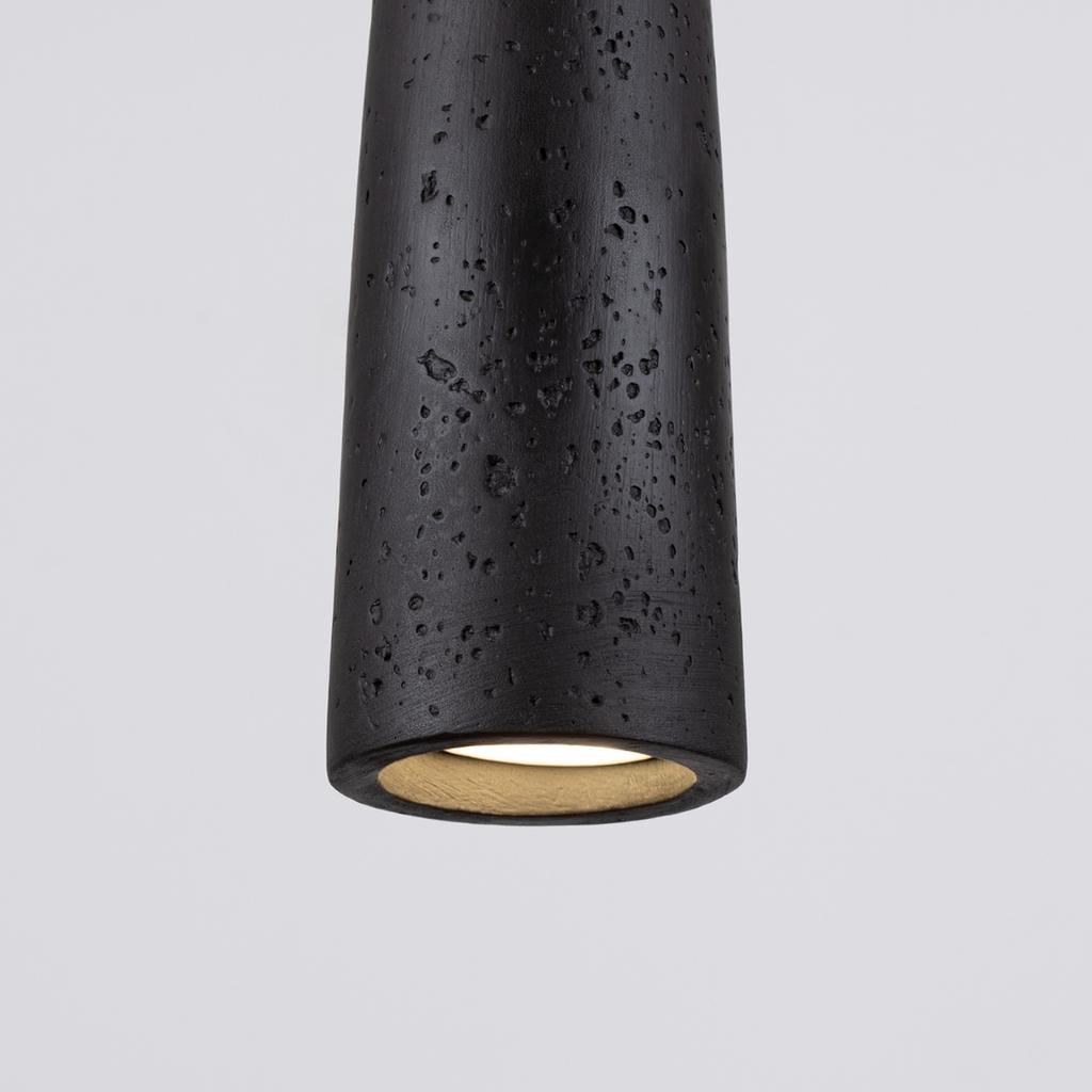 Electra black concrete pendant lamp